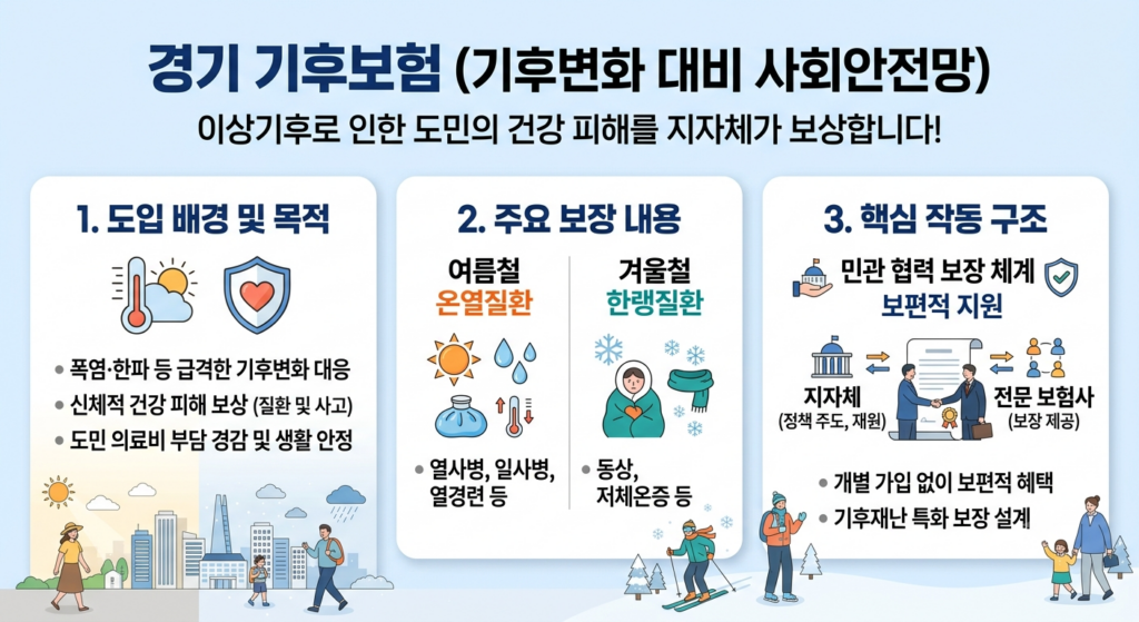 경기 기후보험 모델의 주요 작동 구조