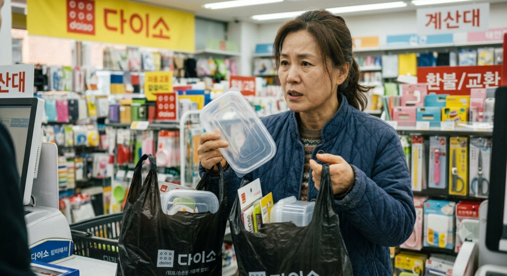 다이소에서 영수증없이 환불 교환