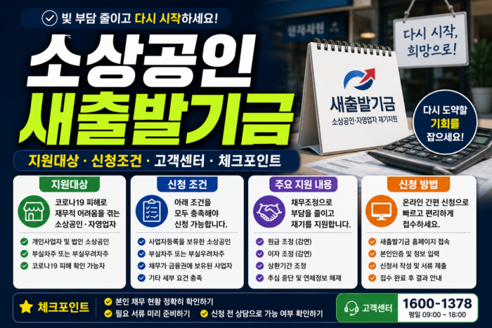소상공인 새출발기금 안내