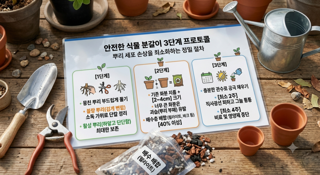 안전한 분갈이 프로토콜