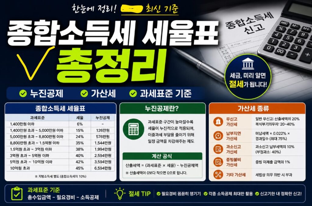 종합소득세 세율표