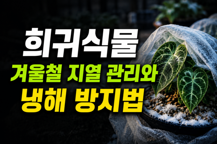 희귀식물 겨울철 냉해 방지법