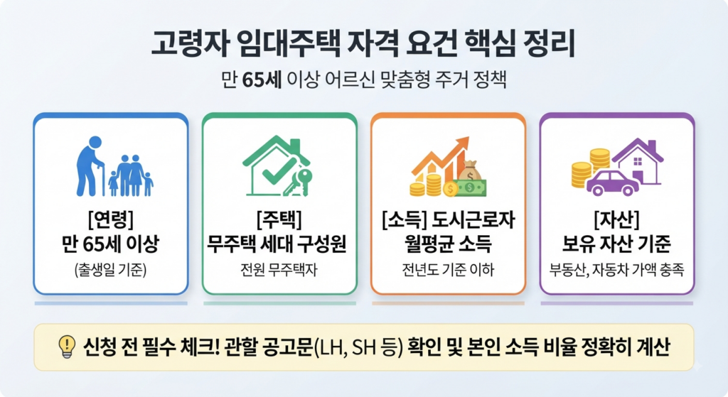 고령자 임대주택, 자격 요건