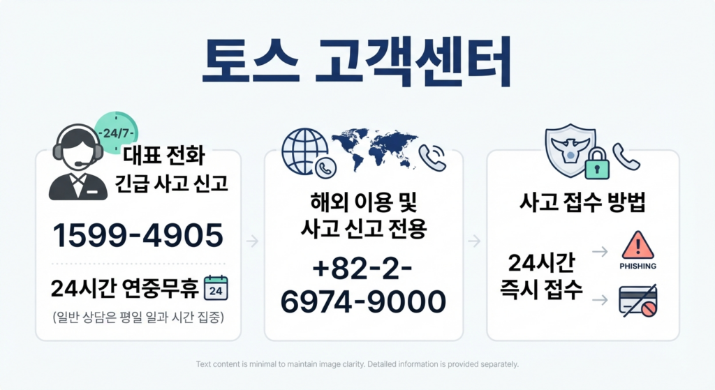 토스 고객센터 운영 시간 및 기본 연락처